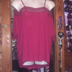 NWT cold shoulder top